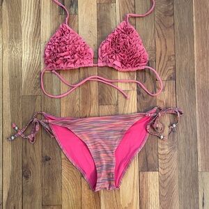 Forever 21 Vibrant Pink bikini
